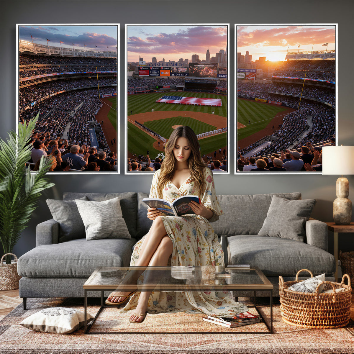 43632742-MGV-CV-36X24 - Stadium Wall Art Canvas Print