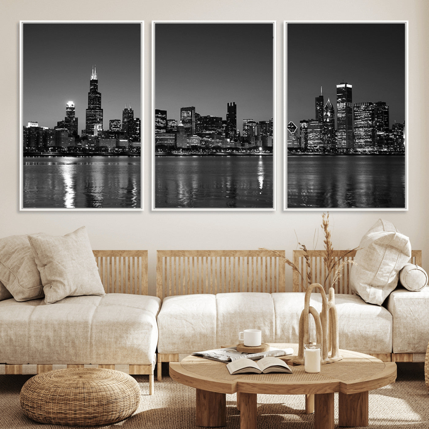 -Chicago Wall Art Canvas Print