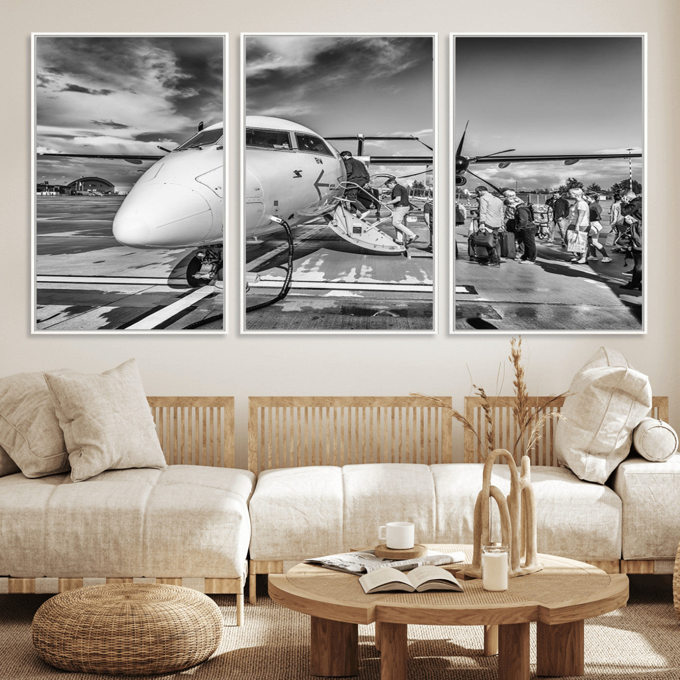 77340-MGV-FC-60X30-3P_White-Planet Wall Art Canvas Print
