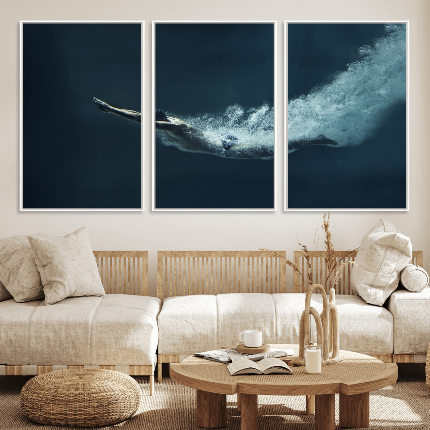 48463-MGV-CV-36X24-Swimmer Wall Art Canvas Print