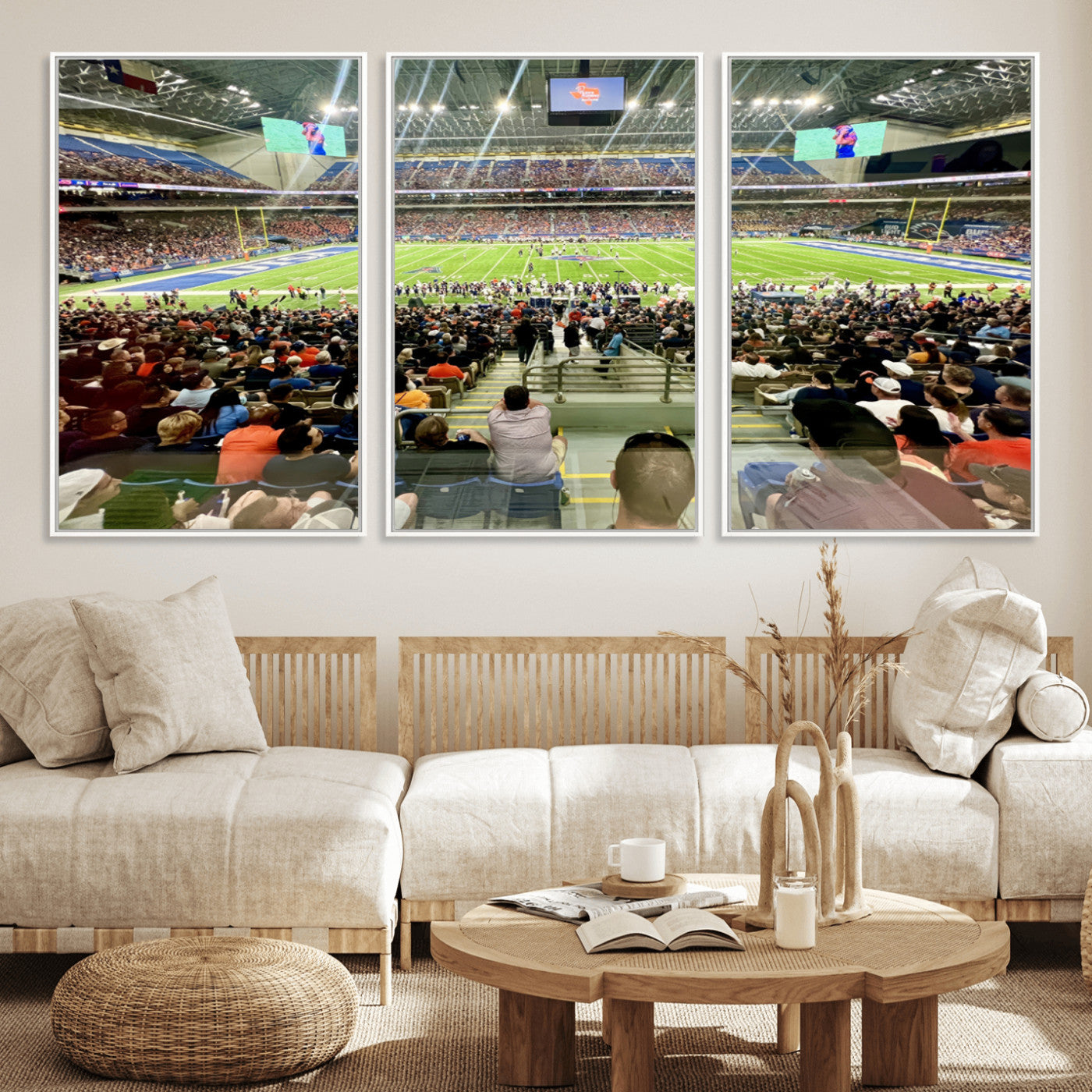 57279-MGV-FC-60X30-3P_White-The University of Texas at San Antonio Roadrunners Football Team Print - San Antonio Alamodome Wall
