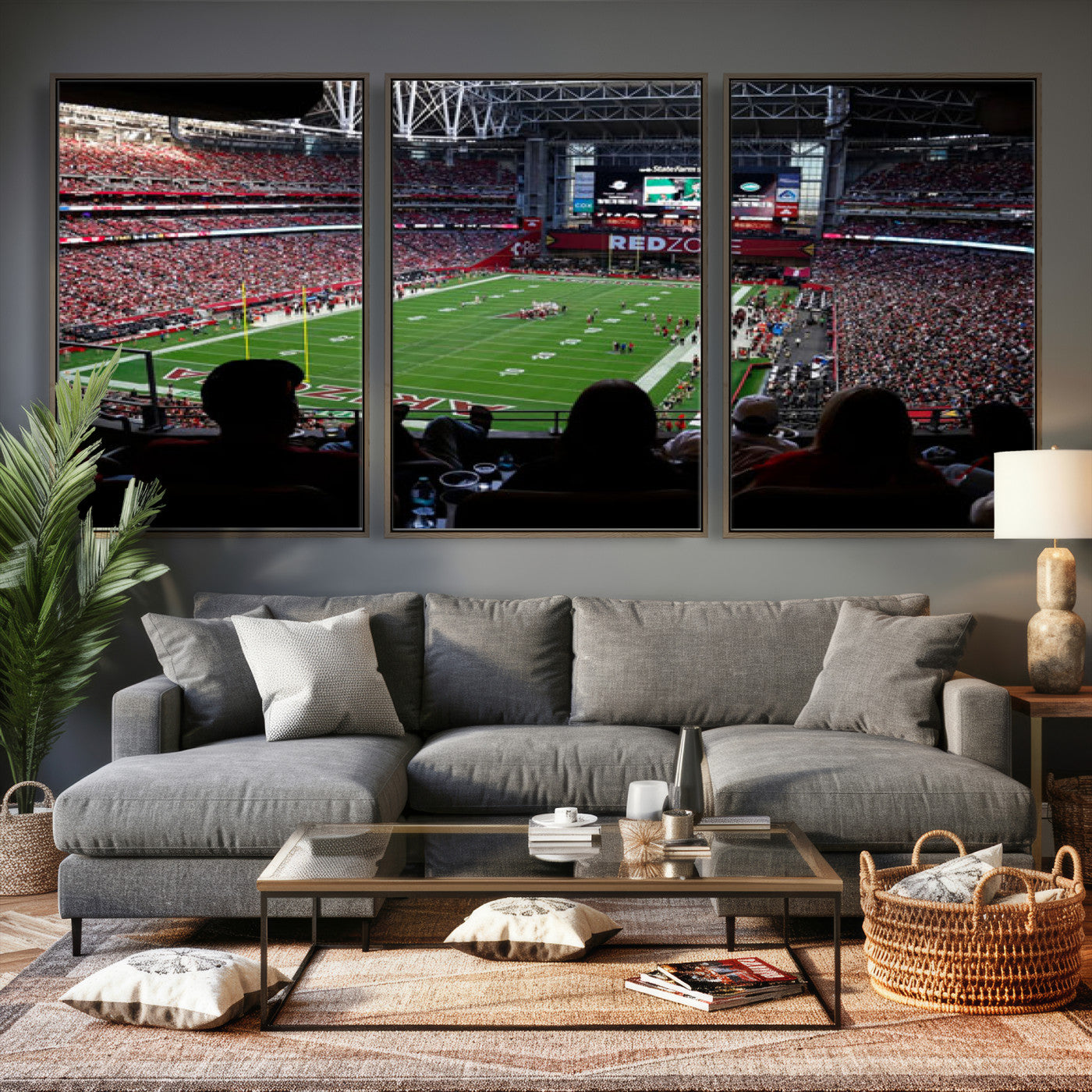 84196298-MGV-CV-36X24 - State Farm Stadium Canvas Wall Art, Arizona Cardinals Football Stadium Print, Glendale NFL Arena Photography Artwork