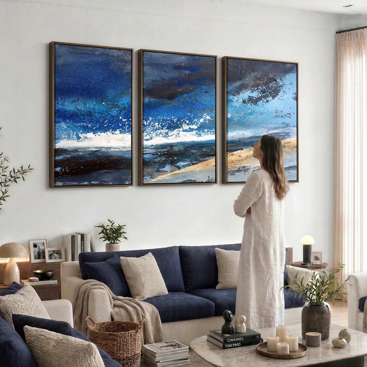 72157369-MGV-CV-36X24 - Extra Large Abstract Wall Art Canvas Print