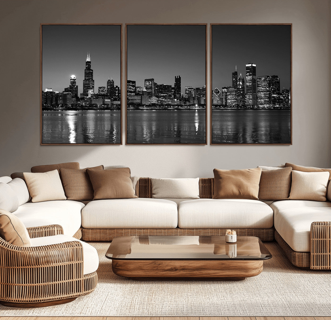 -Chicago Wall Art Canvas Print