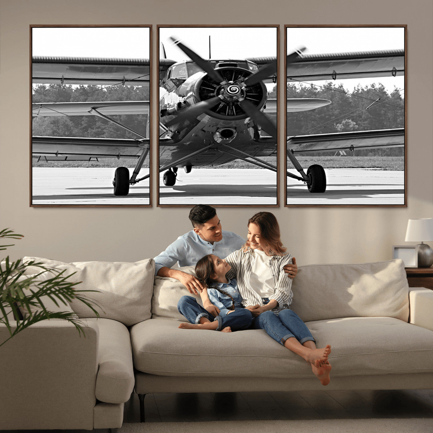 74816-MGV-CV-36X24-Wall Art Old War Plane Canvas Print