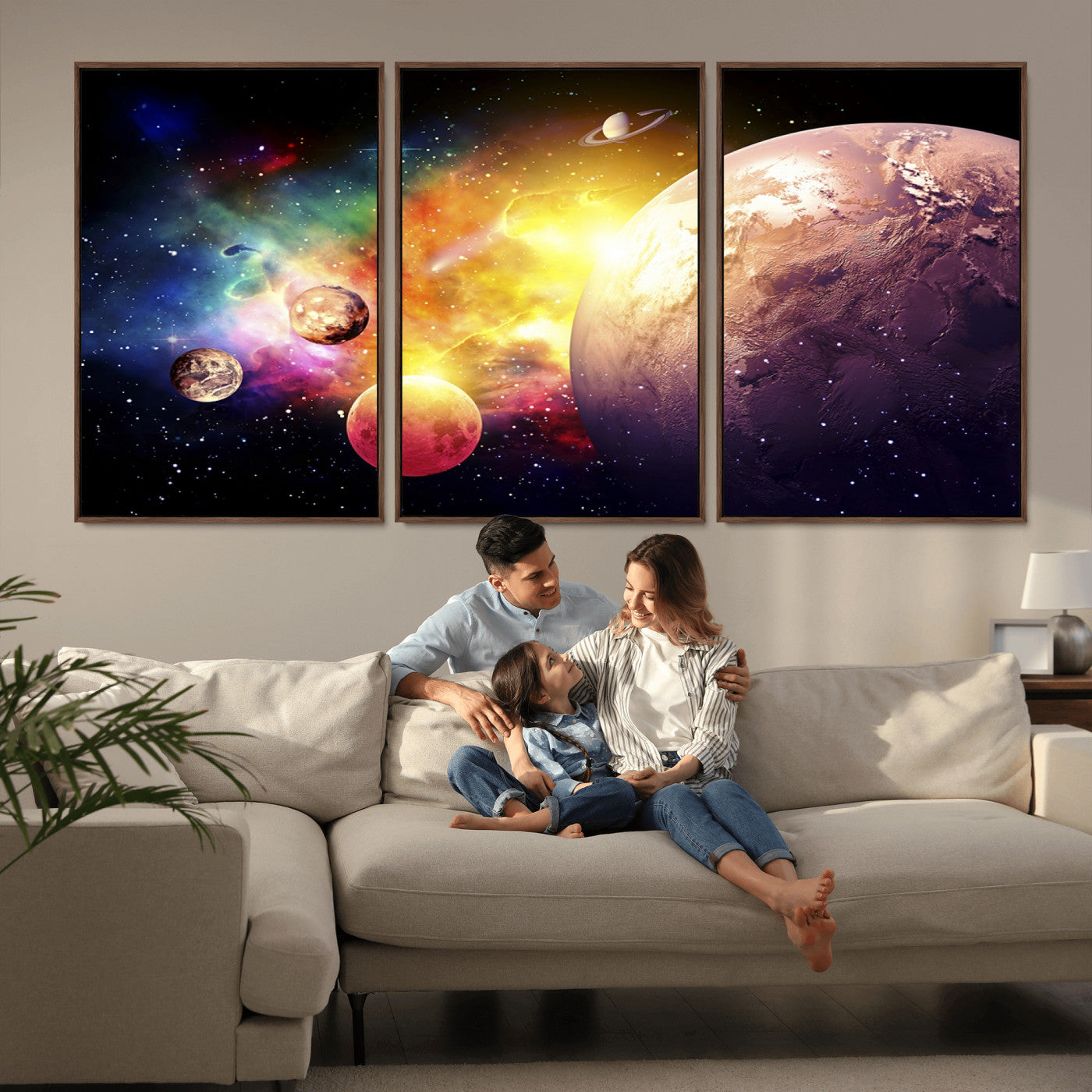 51843-MGV-CV-36X24-Space and Galaxy Canvas Print