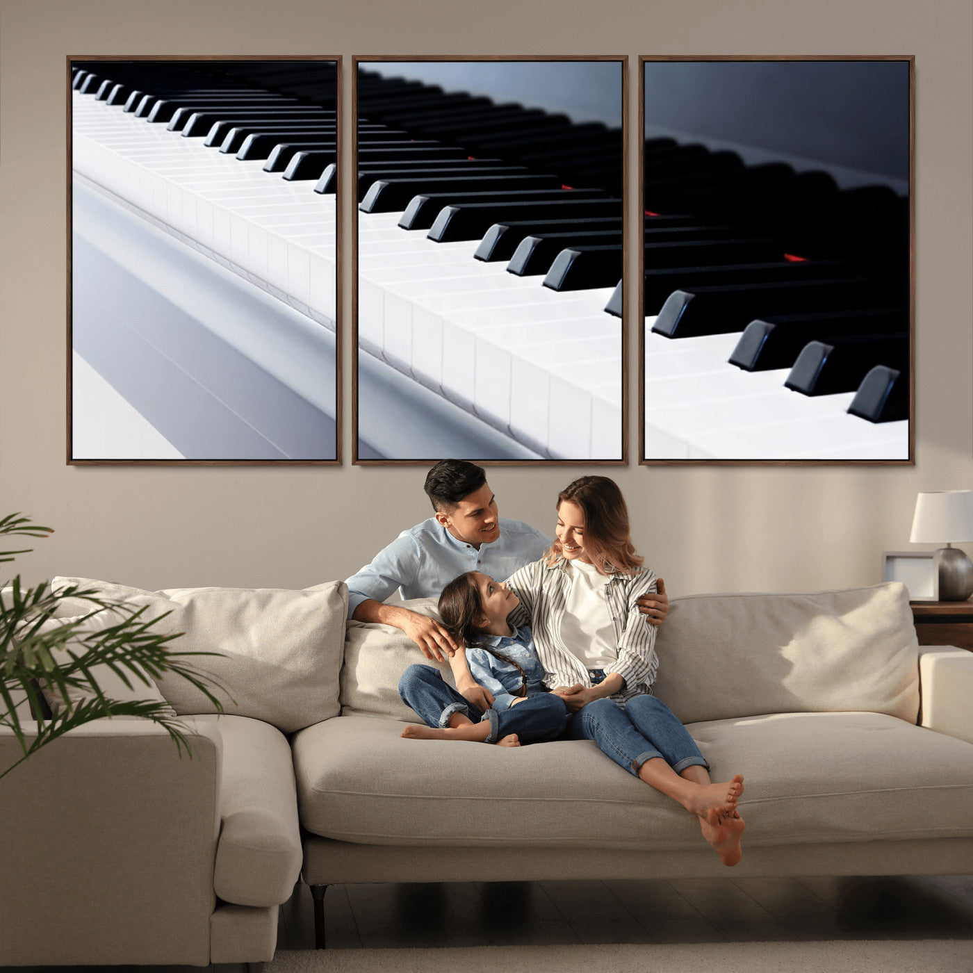 -Piano Artwork Canvas Wall Art Print