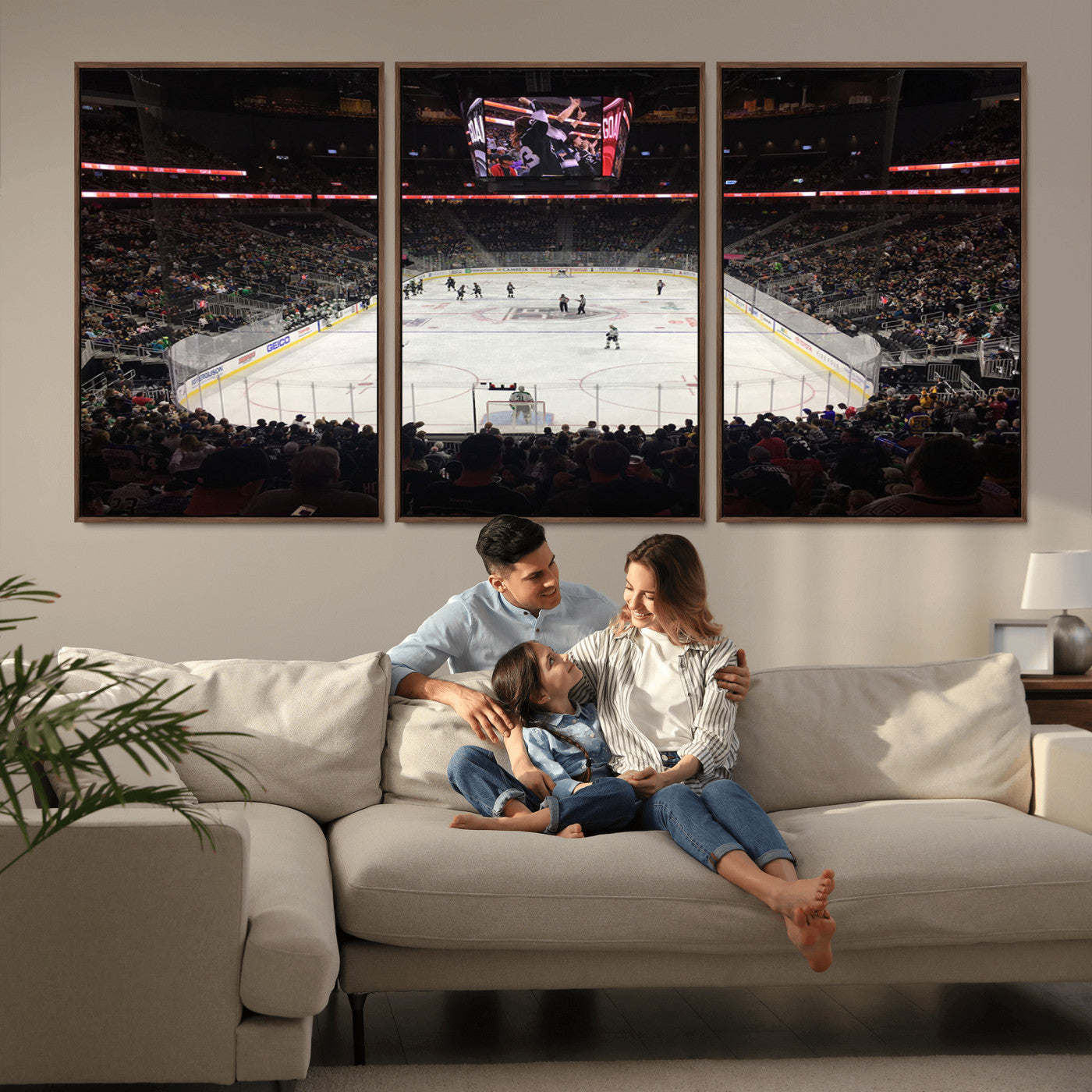-T Mobile Arena Paradise Nevada Vegas Golden Knights Ice Hockey Stadium Canvas Print Wall Art