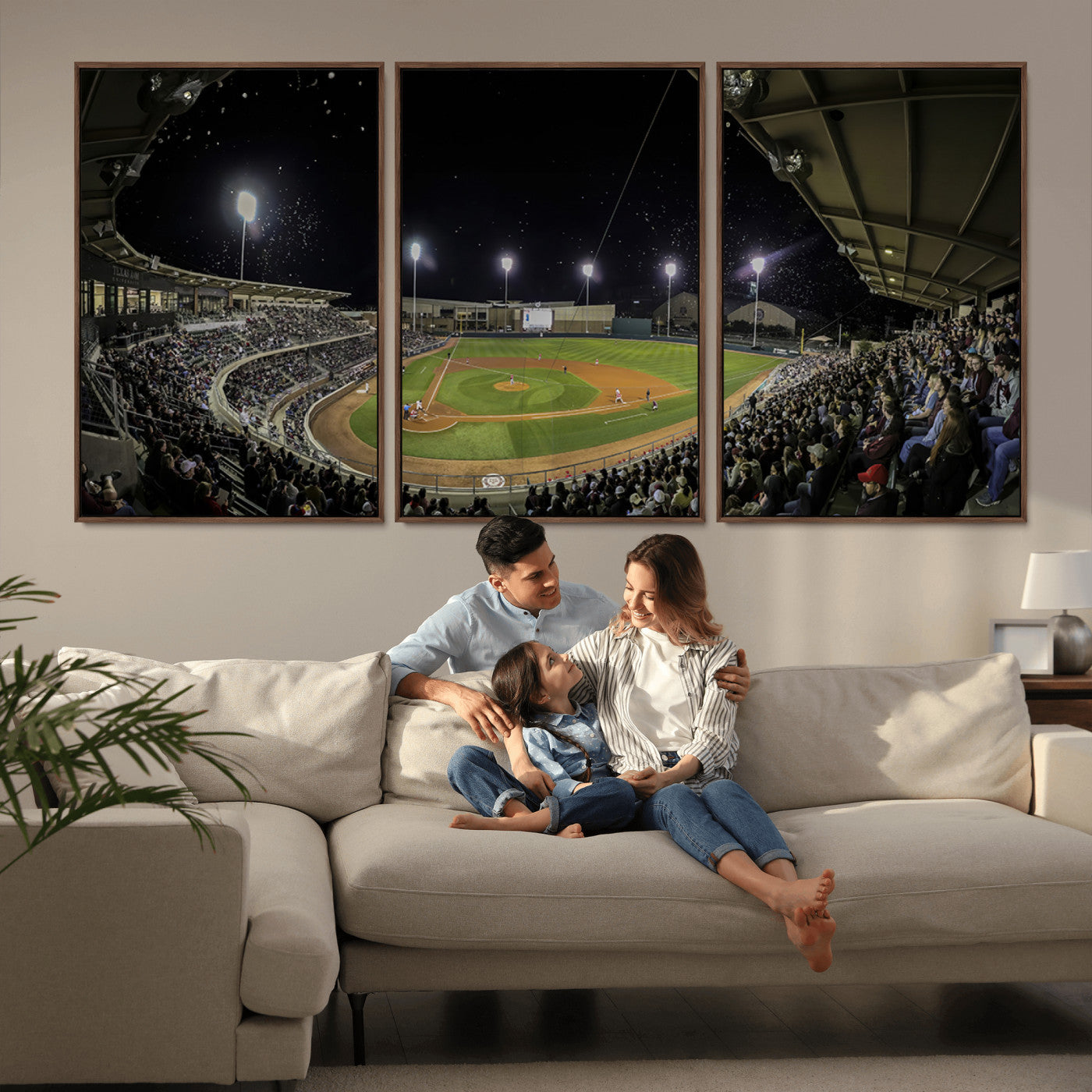 -Olsen Field at Blue Bell Park - Texas A&M Aggies Baseball Stadium Wall Art Canvas Print