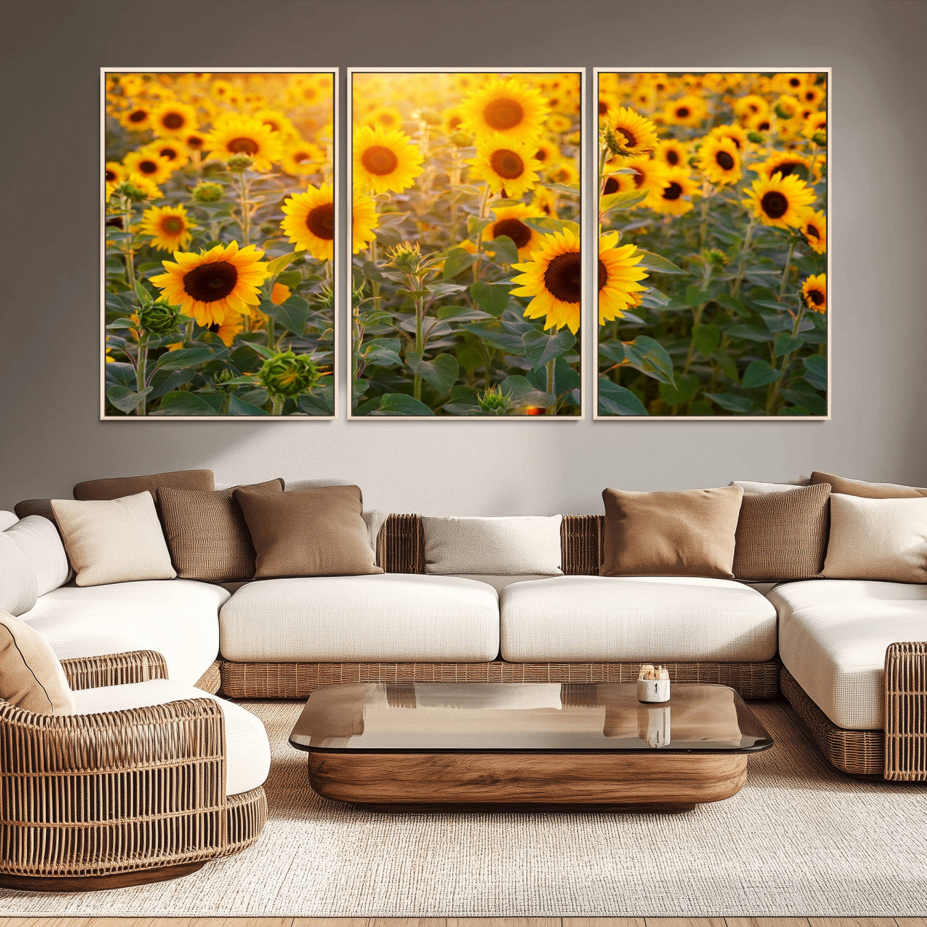 -Sunflower Sunshine Wall Art Canvas Print