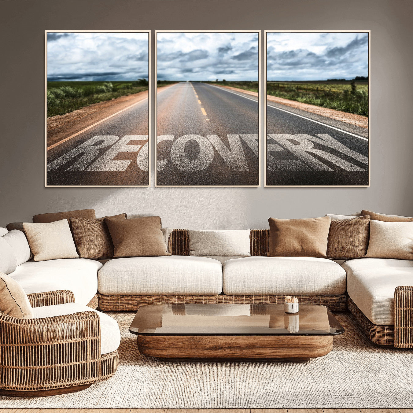 -Recovery Road Wall Art Canvas Print