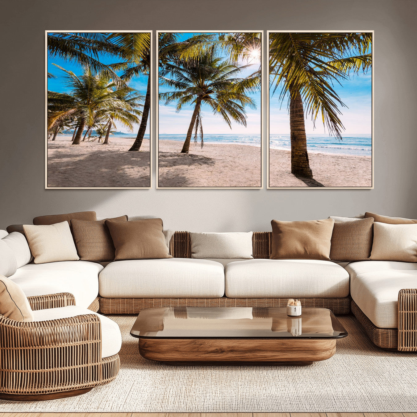 98175-MGV-CV-36X24-Palm Beach Tropical Island Wall Art Canvas Print