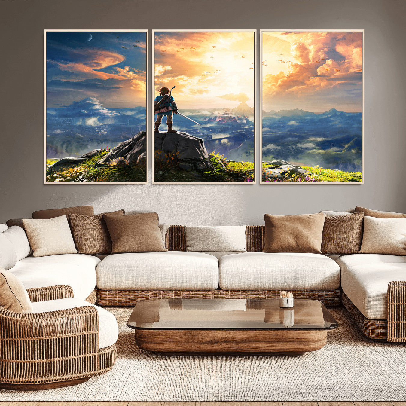 -Legend of Zelda Breath of the Wild Game Wall Art Canvas, Legend of Zelda Canvas Print