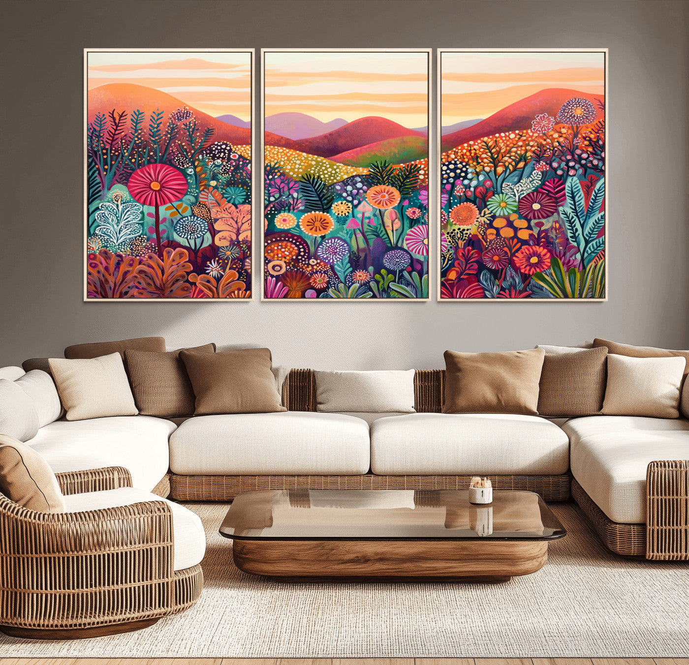 51484-MGV-CV-36X24-Yayoi Kusama 1986 Wall Art Print – Yayoi Kusama Wabi Sabi Japanese Wall Art Print - Vibrant Abstract