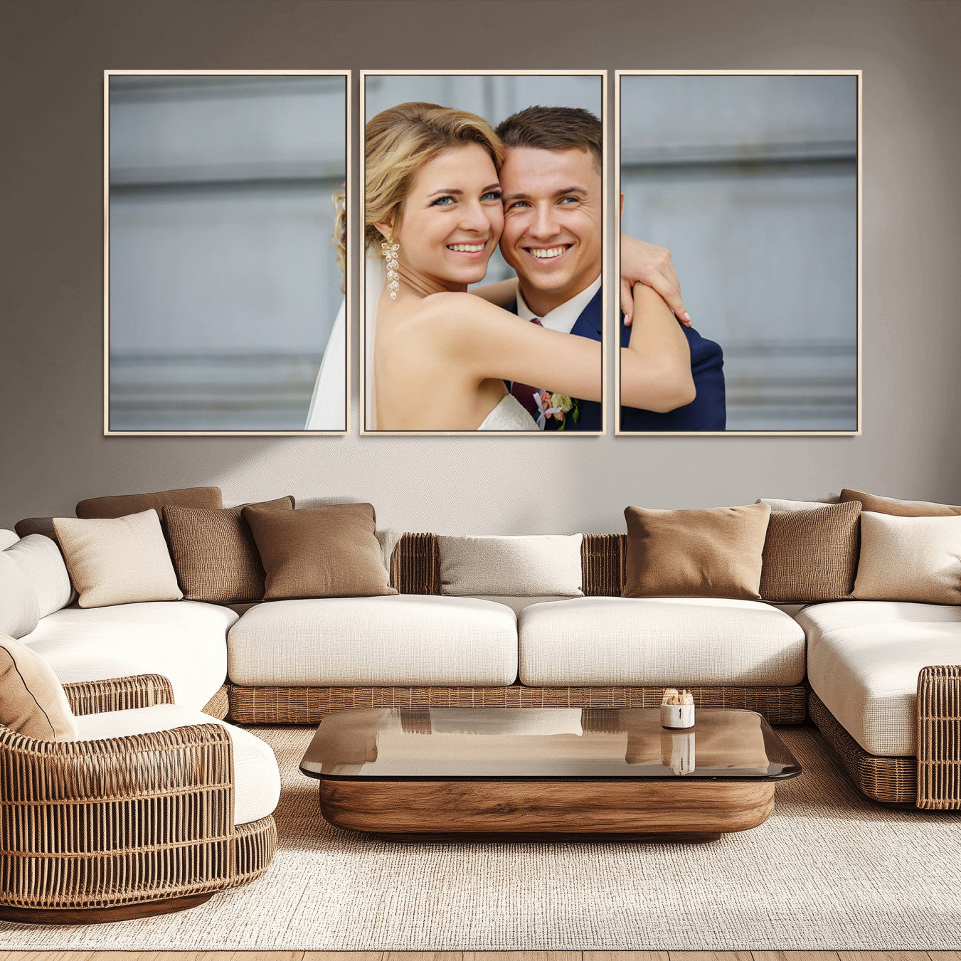 -Create Your Own Photo Framed Canvas Print - Custom Personalized Wall Art Print for Gift
