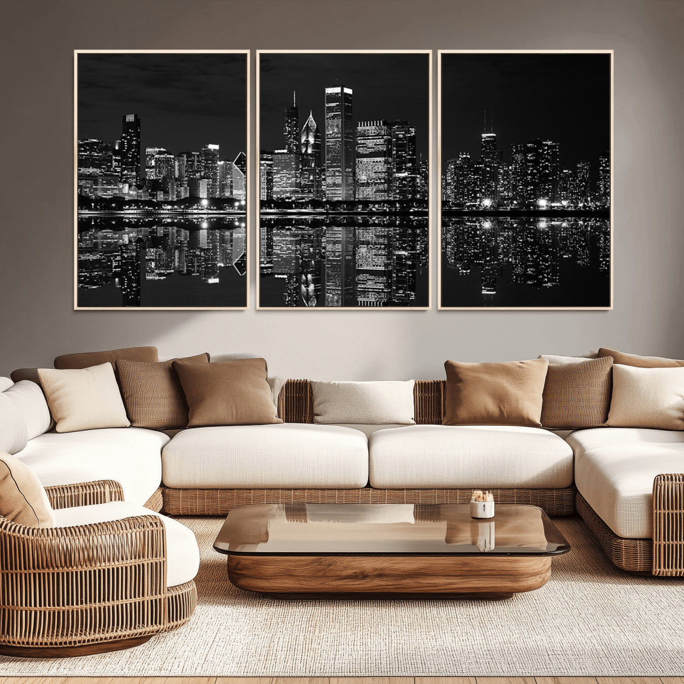 -Chicago Wall Art Canvas Print
