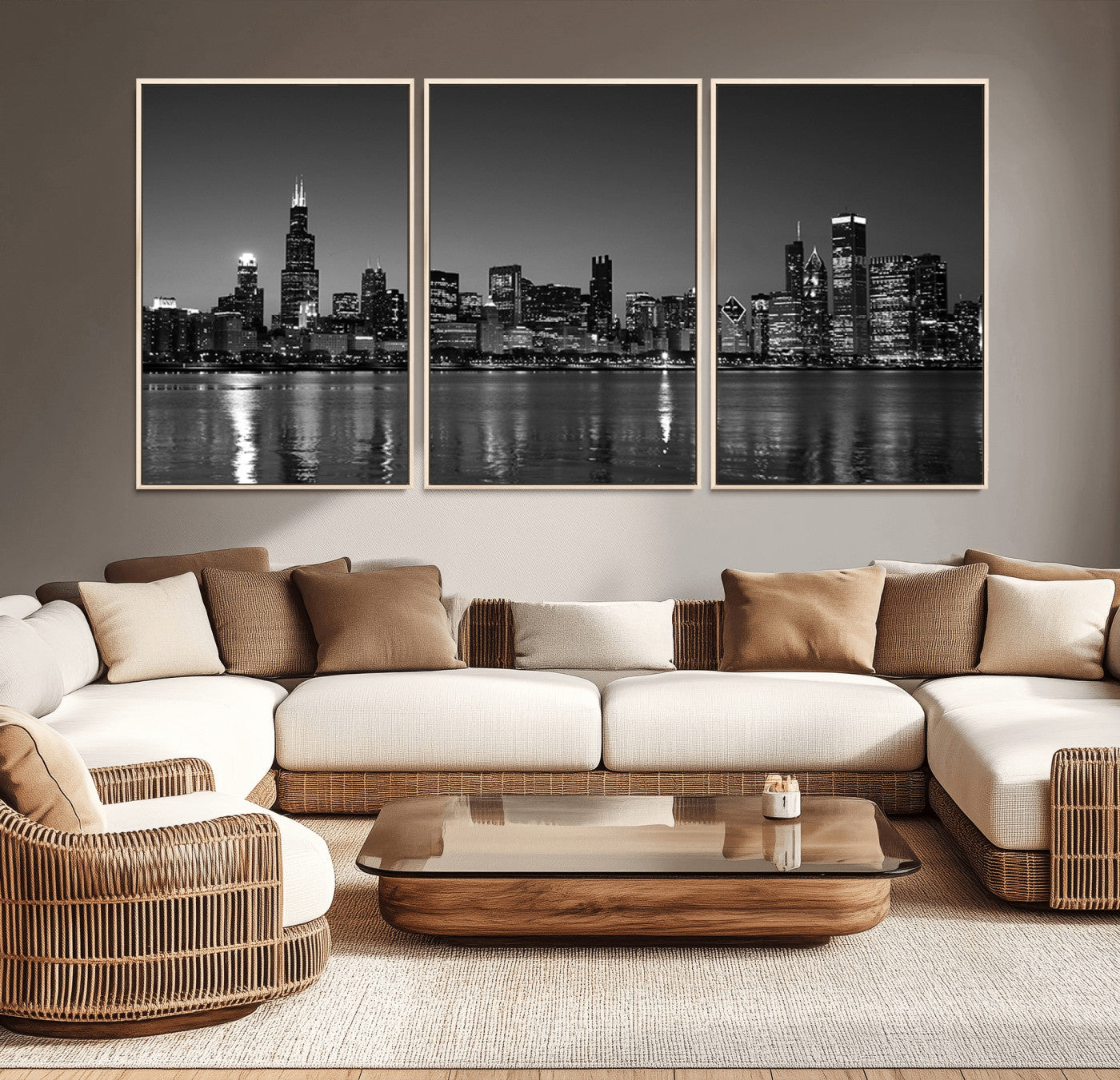 -Chicago Wall Art Canvas Print