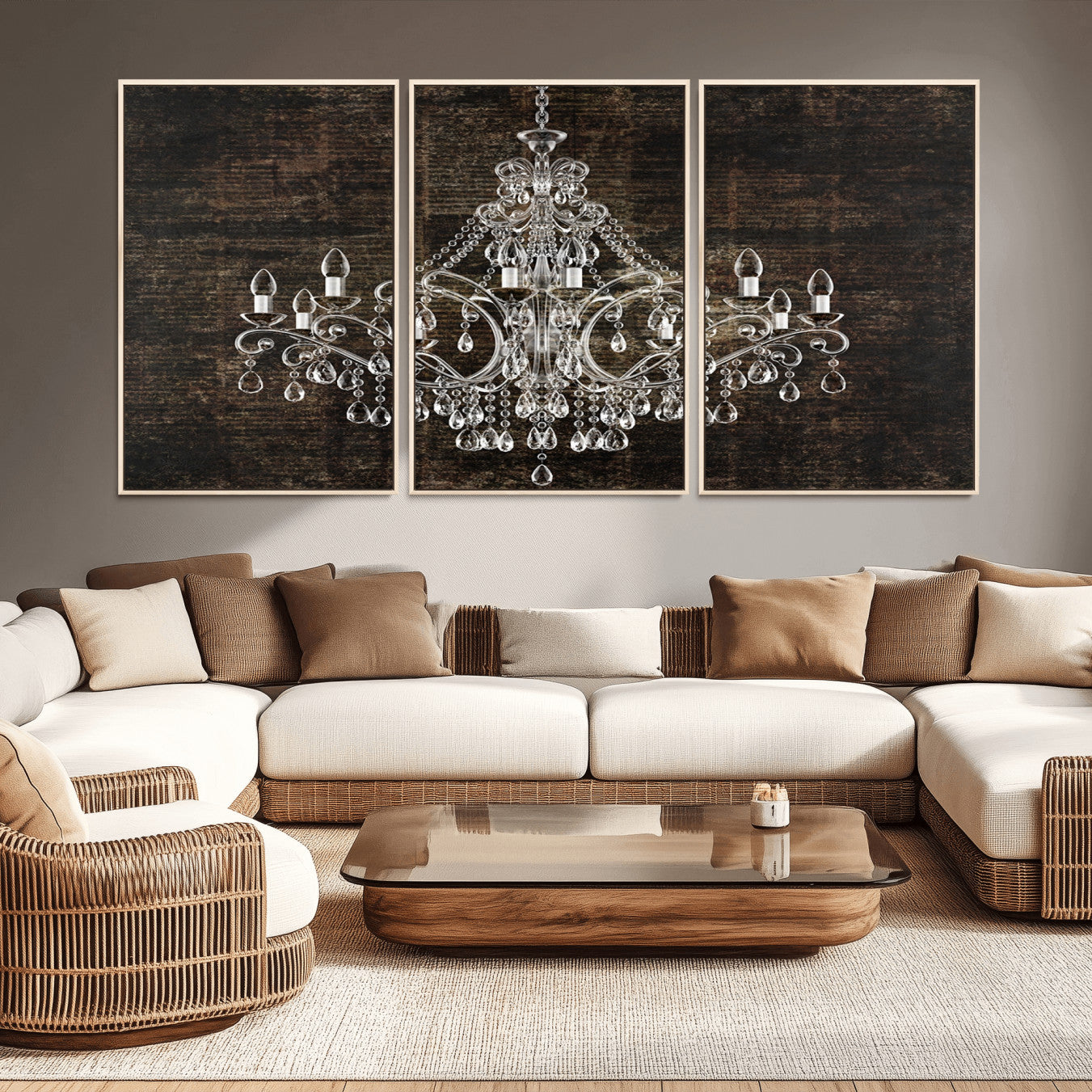 69434-MGV-CV-36X24-Rustic Chandelier Canvas Print