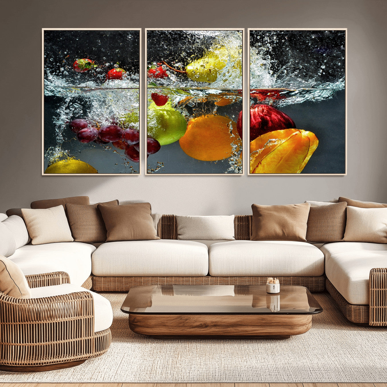 -Kithen Vegetables World Wall Art Canvas Print