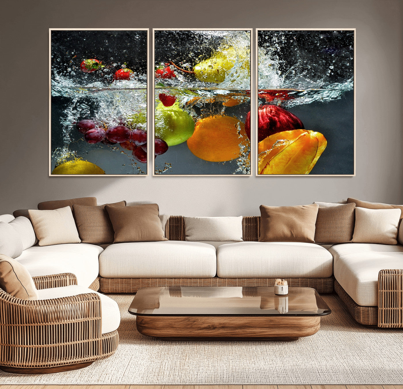 -Kithen Vegetables World Wall Art Canvas Print