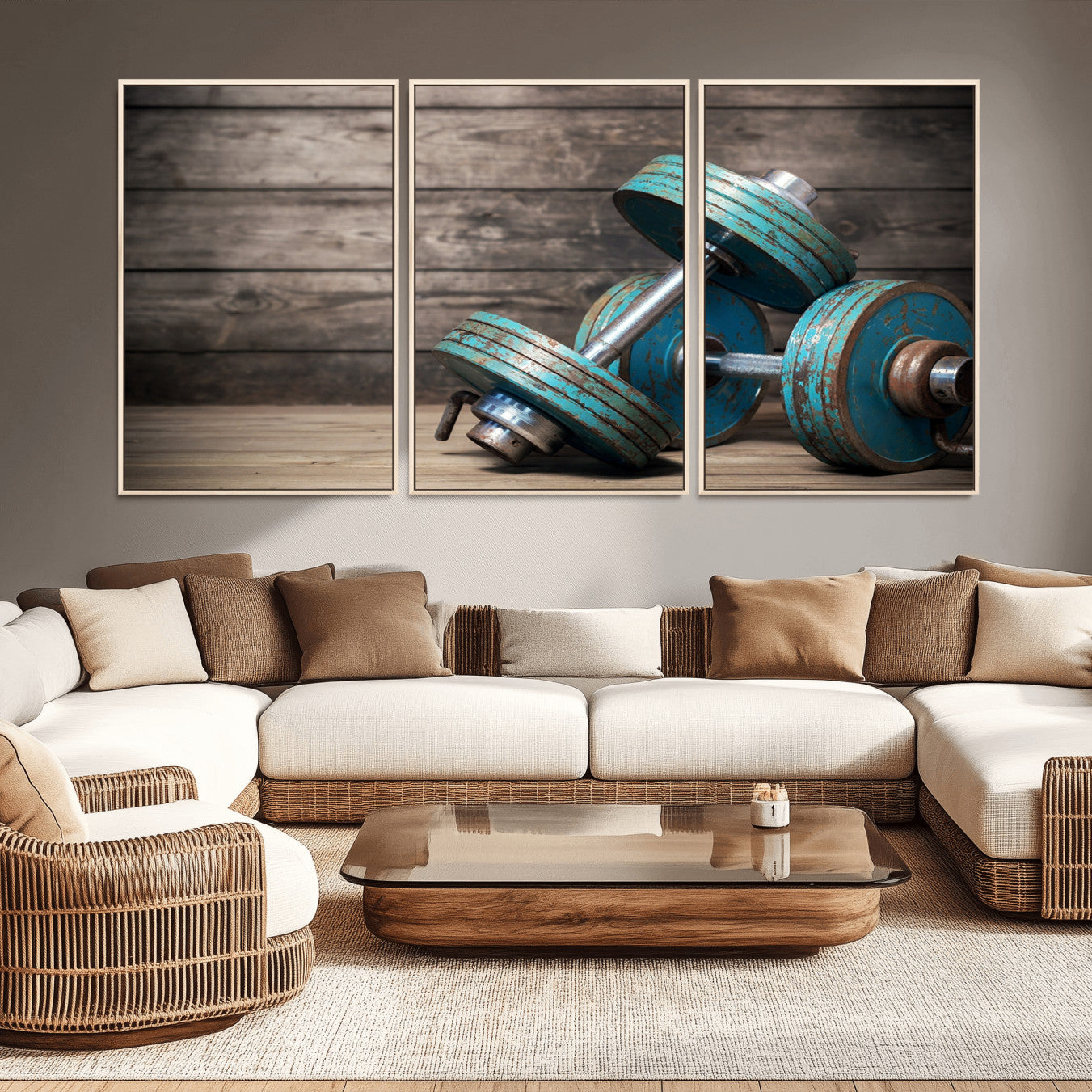 39364-MGV-CV-36X24-Dambell and Sport Wall Art Canvas Print