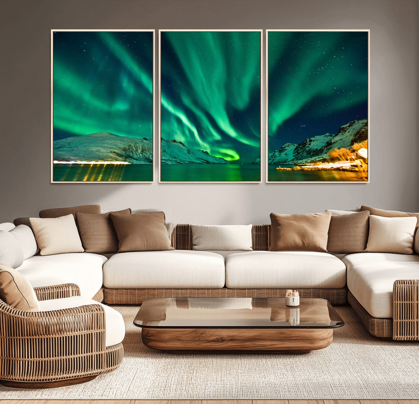 -Northern Lights Wall Art Canvas Print