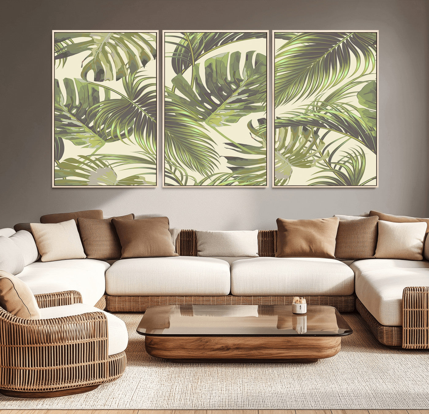 -Palm Leaves Canvas Print