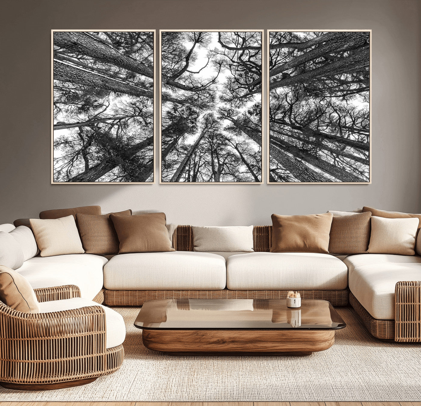 -Trees Contemporary Art Canvas Print