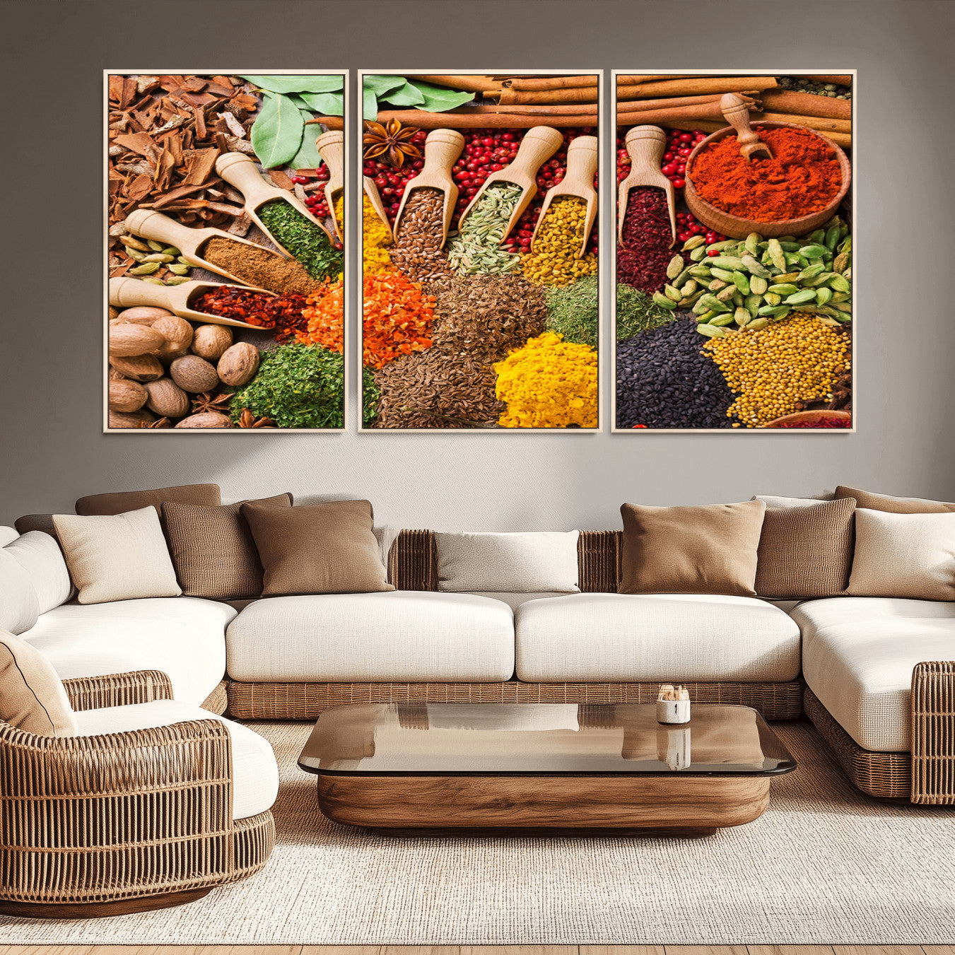 -Spices Kitchen Wall Art Canvas Print