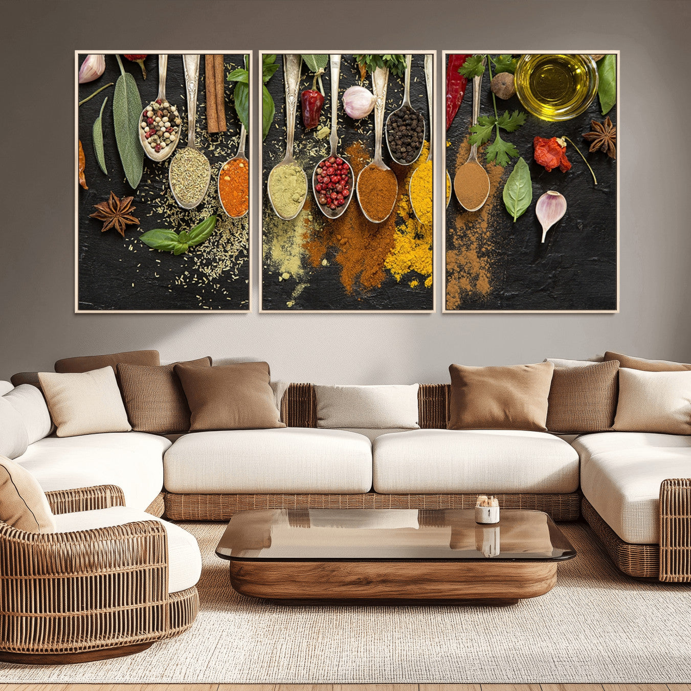 -Kitchen Spice Wall Art Canvas Print