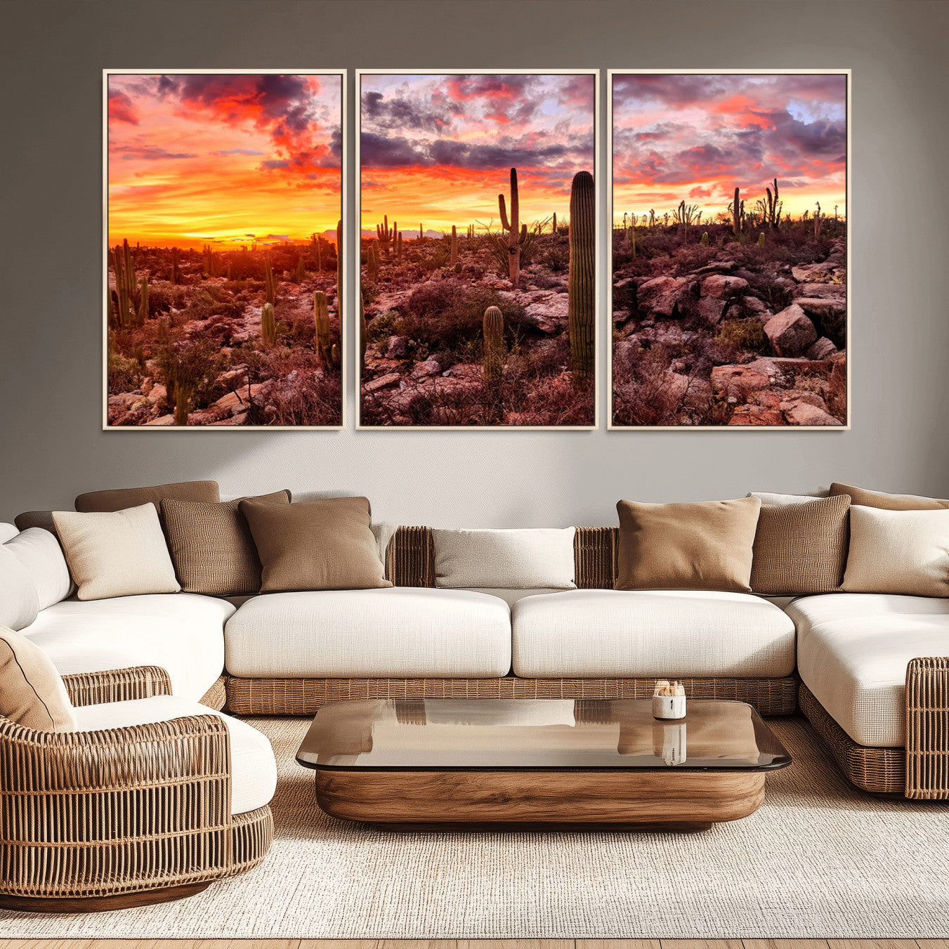 -Arizona Desert Print, Western Cowboy Wall Art Print