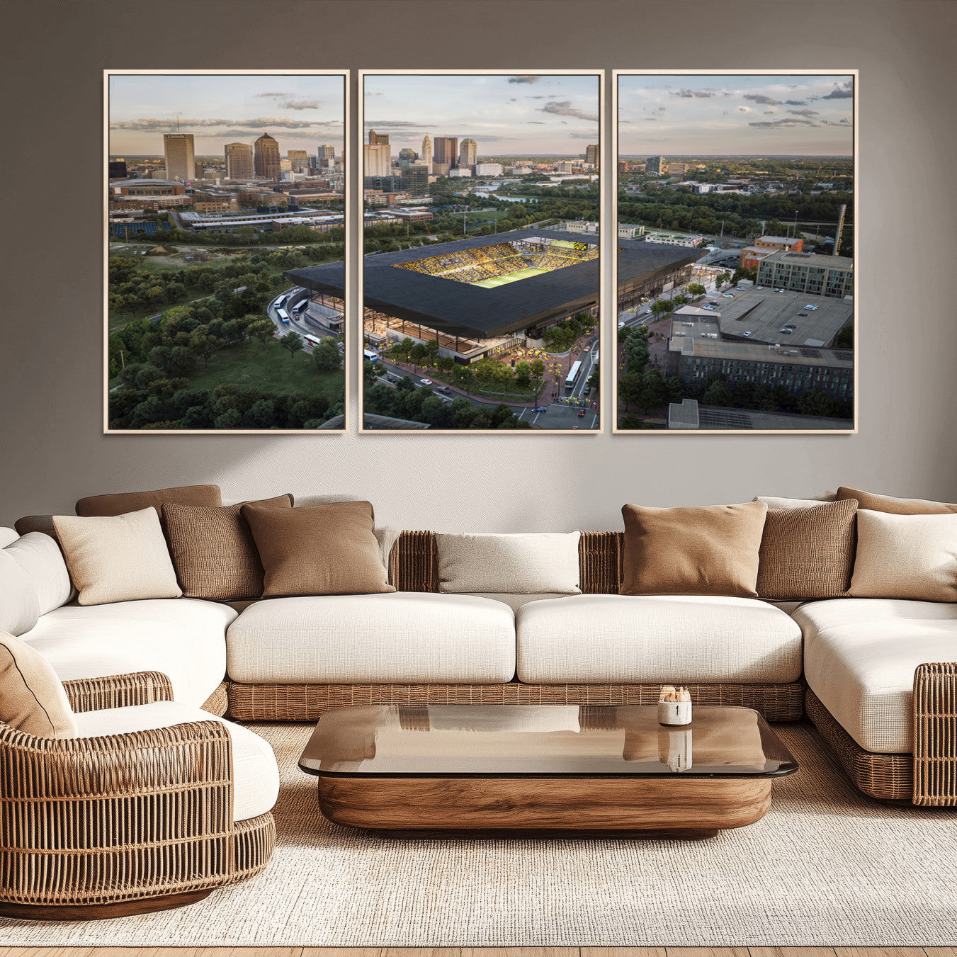 90971-MGV-CV-36X24-Columbus Crew Soccer Team Print - Columbus Crew Stadium Wall Art, Columbus Crew Soccer Wall Art