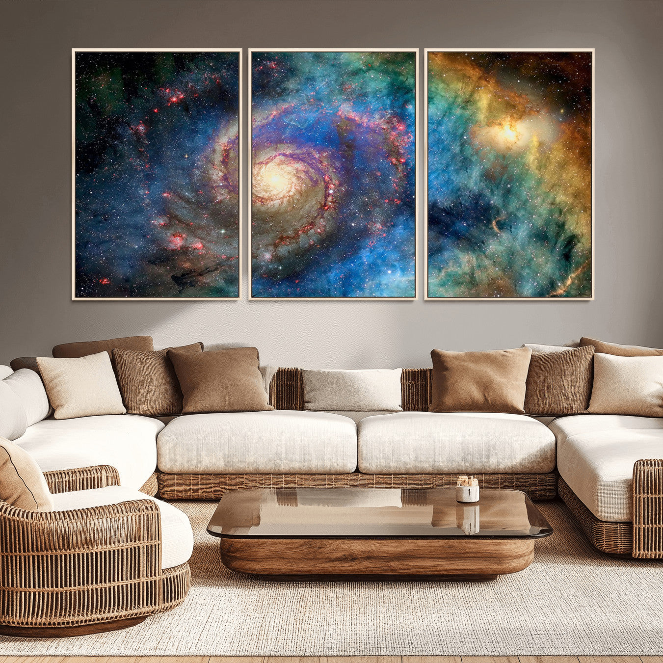 -Spiral Galaxy Wall Art Canvas Print