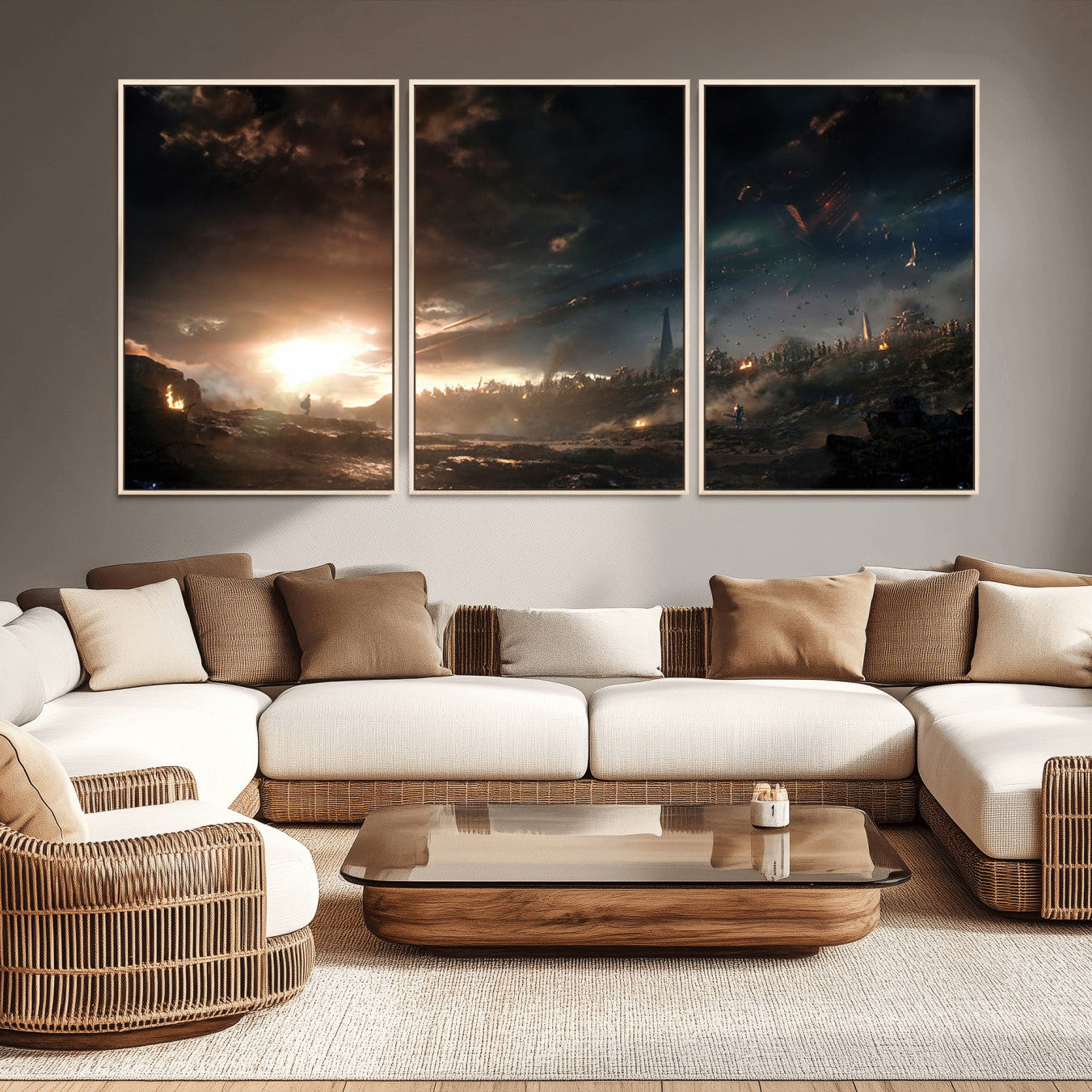 -Avengers Planet Wall Art Canvas Print
