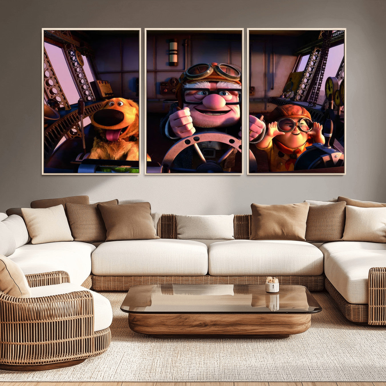 -Carl Russel And Dog, Movie Up Poster, Movie Up Wall Art, Movie Up Poster Print, Carl
