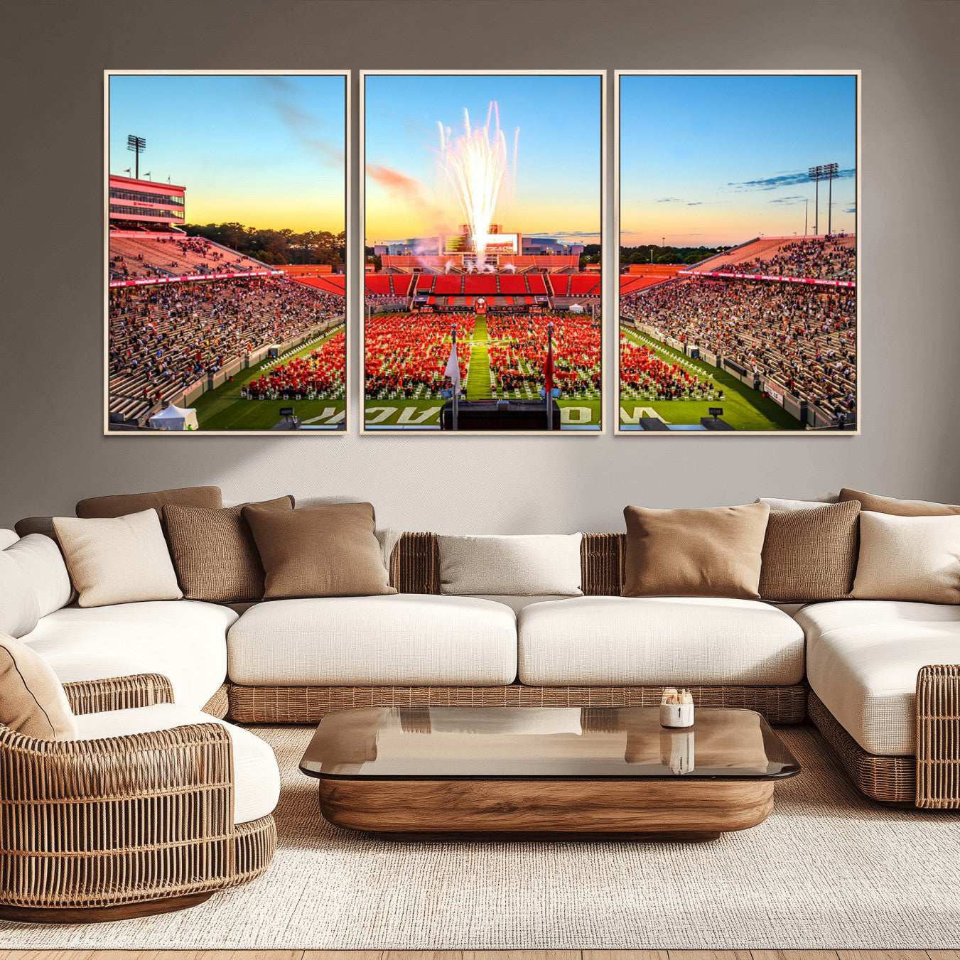 -North Carolina State University Canvas Print, North Carolina State University Wolfpack Football Team