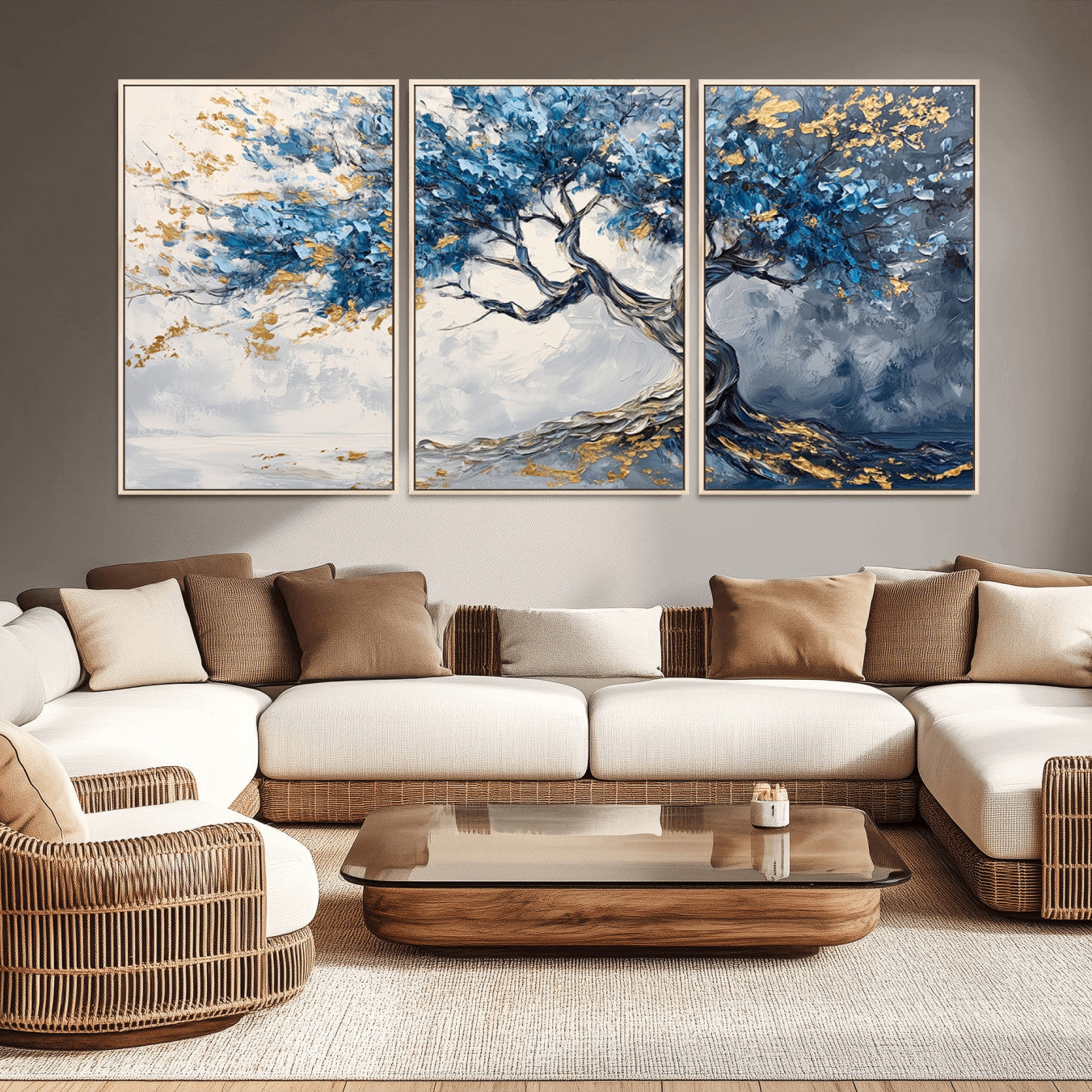 10259-MGV-CV-36X24-Abstract Tree Painting Canvas Wall Art | Tree of Life Painting Wall Art Canvas Print