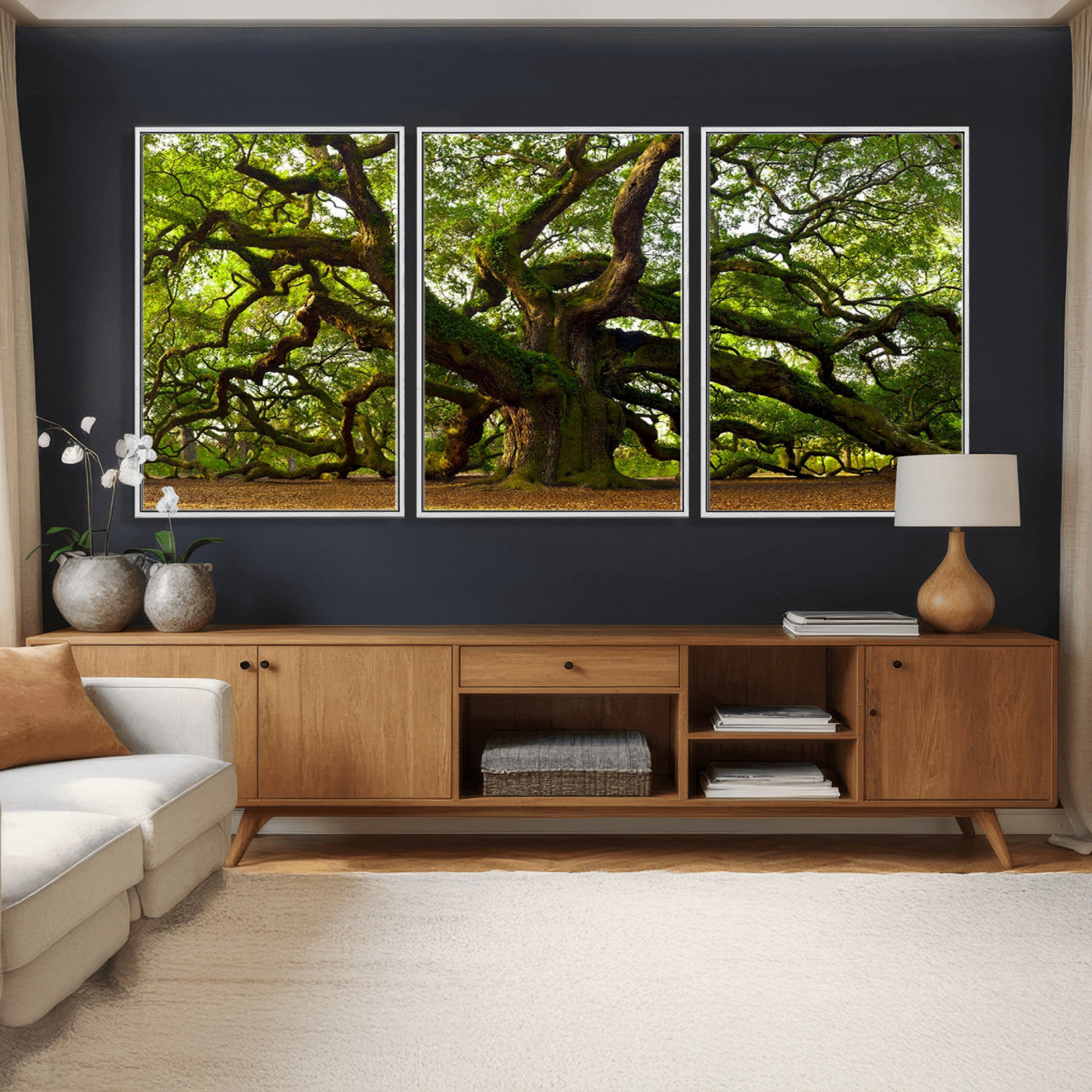 29407-MGV-CV-36X24 - Angel Oak Tree Wall Art Canvas Print | Large Forest Tree Nature Photography Print on Canvas