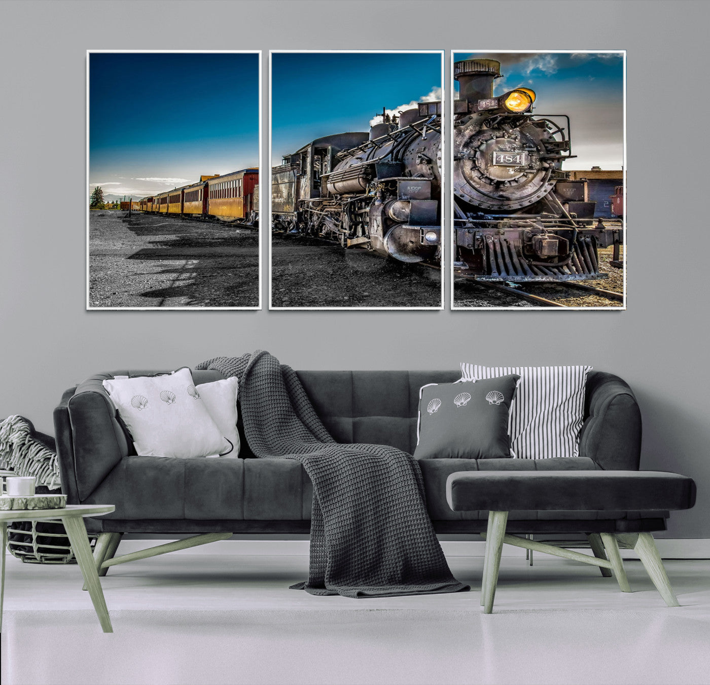 83325-MGV-FC-60X30-3P_White-Train Wall Art Canvas Print