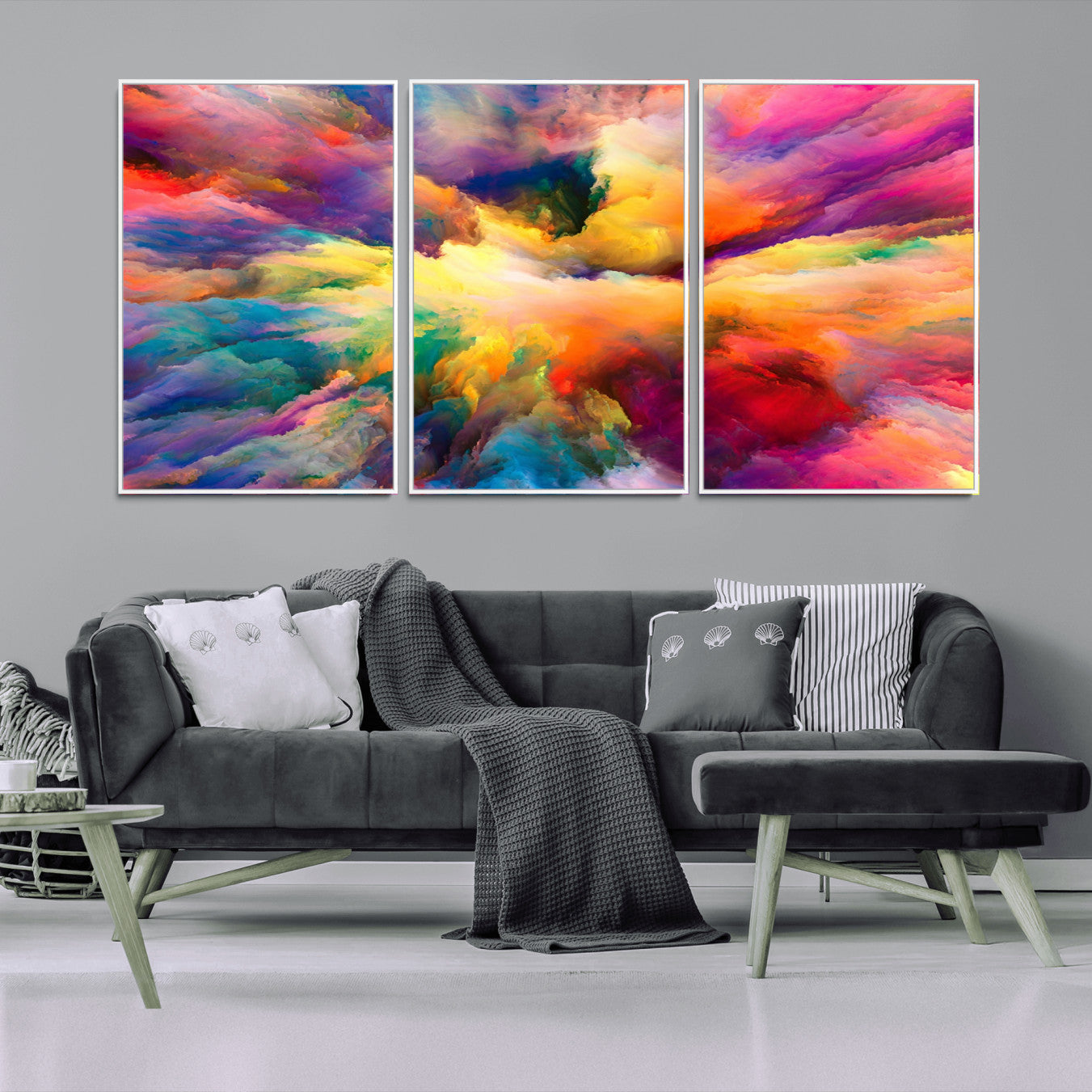 61038-MGV-CV-36X24-Blazing Vibrant Colors Cloud Wall Art Canvas Print