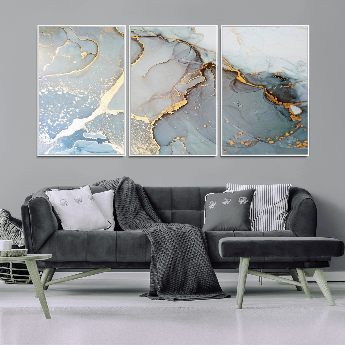 86878-MGV-CV-36X24-Large Abstract Marble Wall Art Canvas Print for Living Room and Farmhouse Decor