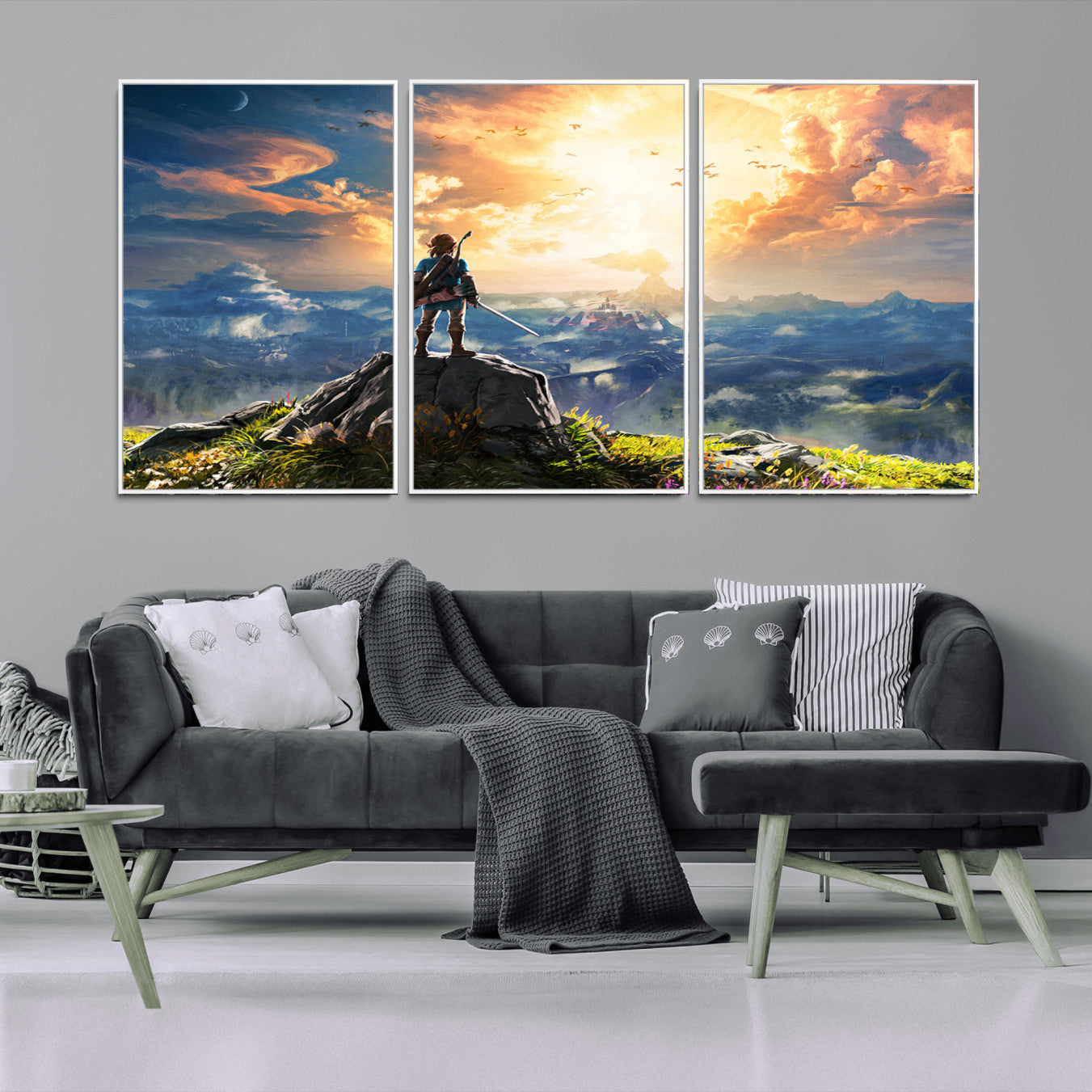 -Legend of Zelda Breath of the Wild Game Wall Art Canvas, Legend of Zelda Canvas Print