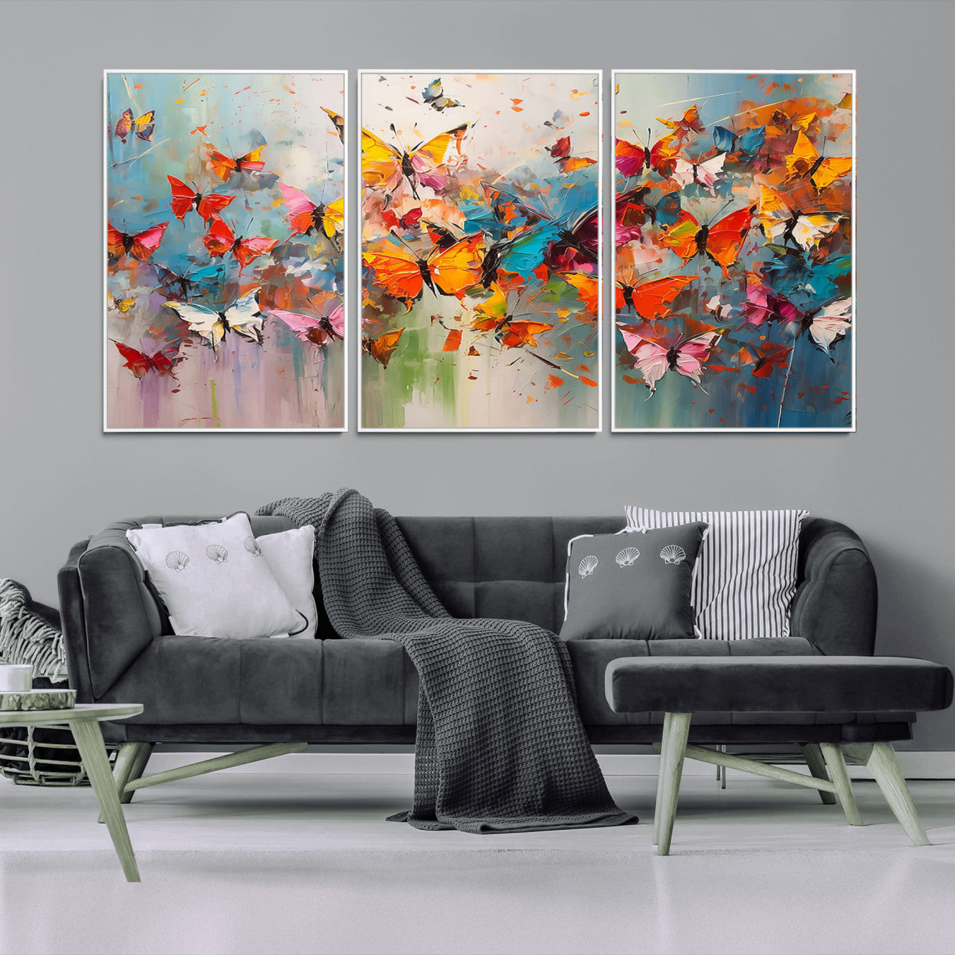 11835-MGV-CV-36X24-Abstract Butterfly Wall Art Canvas Print