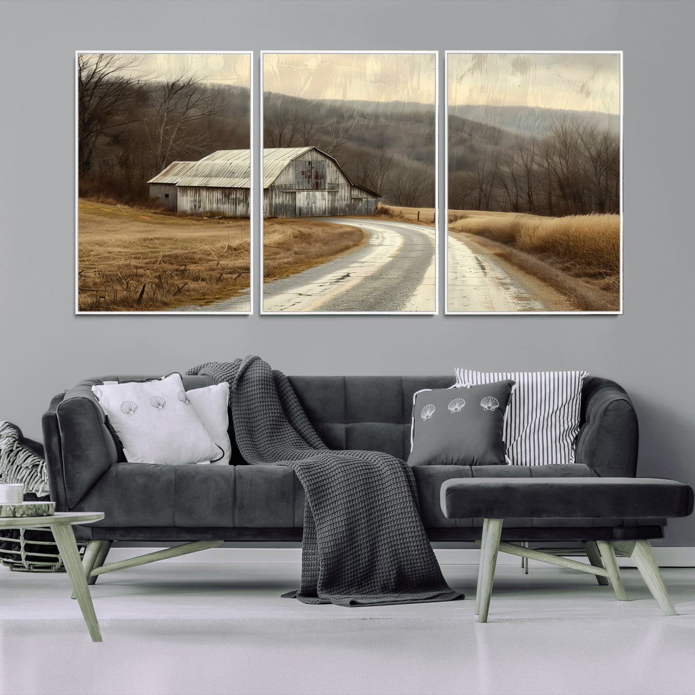 10376-MGV-CV-36X24-Vintage Barn for Farmhouse Wall Decor Canvas Print