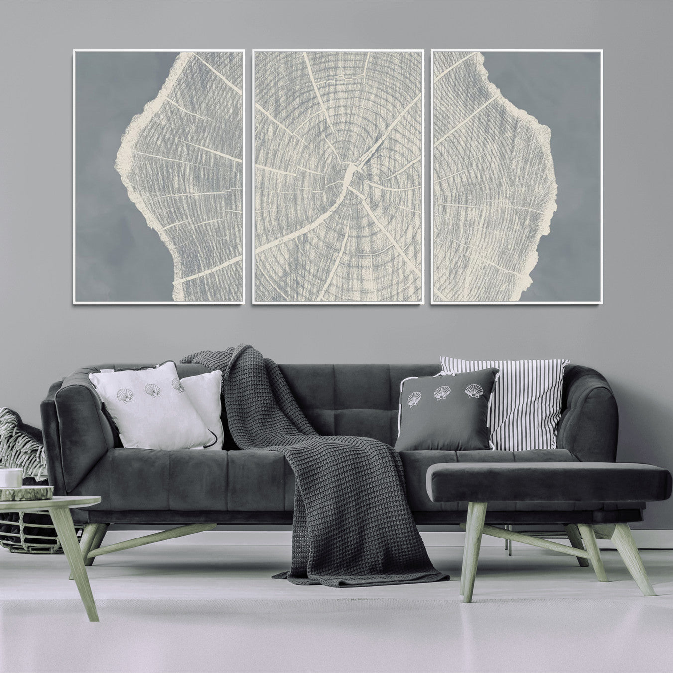 25547-MGV-CV-36X24-Abstract Tree Ring Wall Art Canvas Print – Nature-Inspired, Ready to Hang, Modern Home Decor