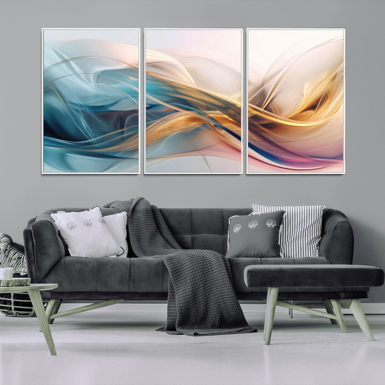 17461-MGV-CV-36X24-Abstract Flowing Colors Wall Art Canvas Print
