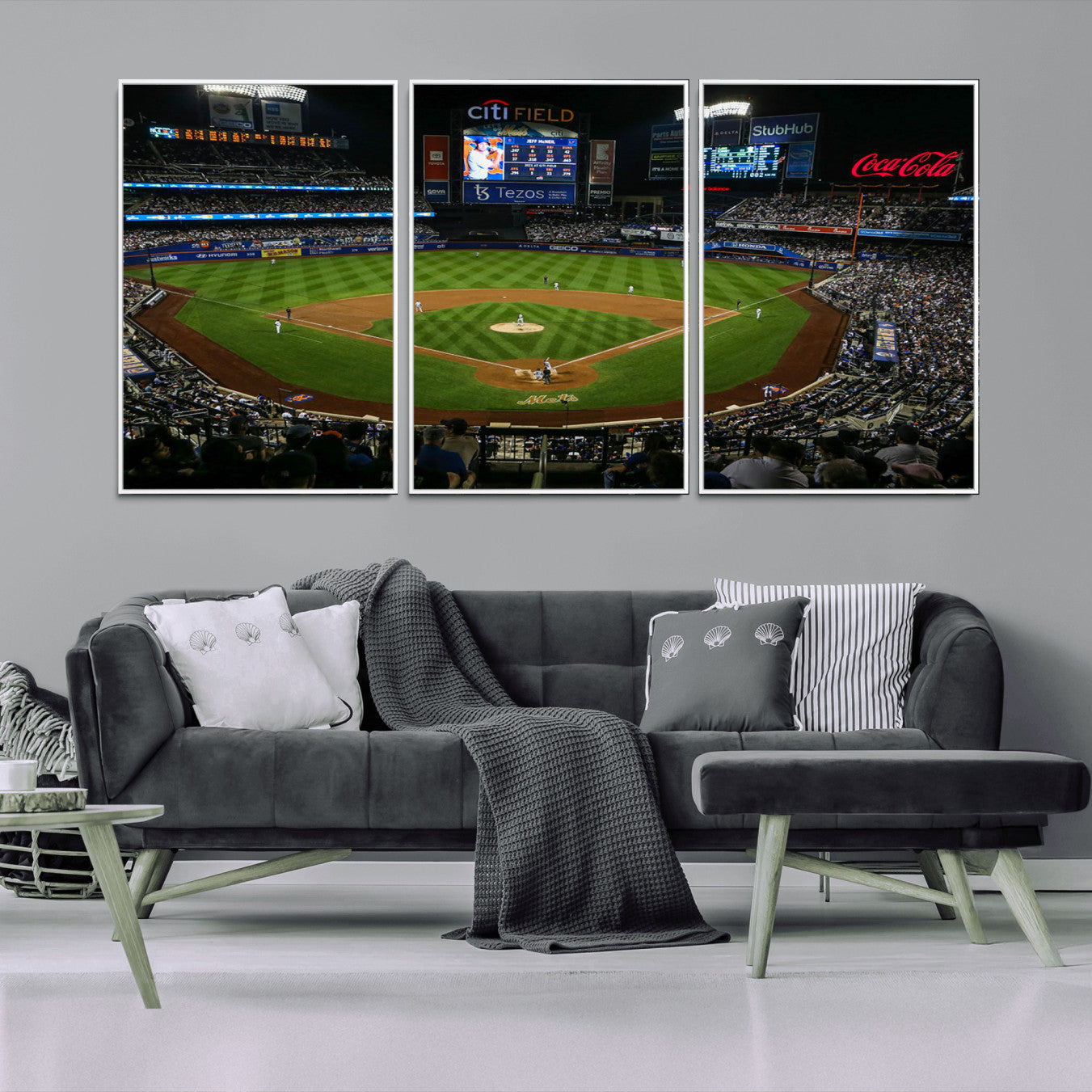 25148-MGV-CV-36X24-Los Angeles Dodgers Baseball Team Print - California Dodger Stadium Wall Art Canvas Print