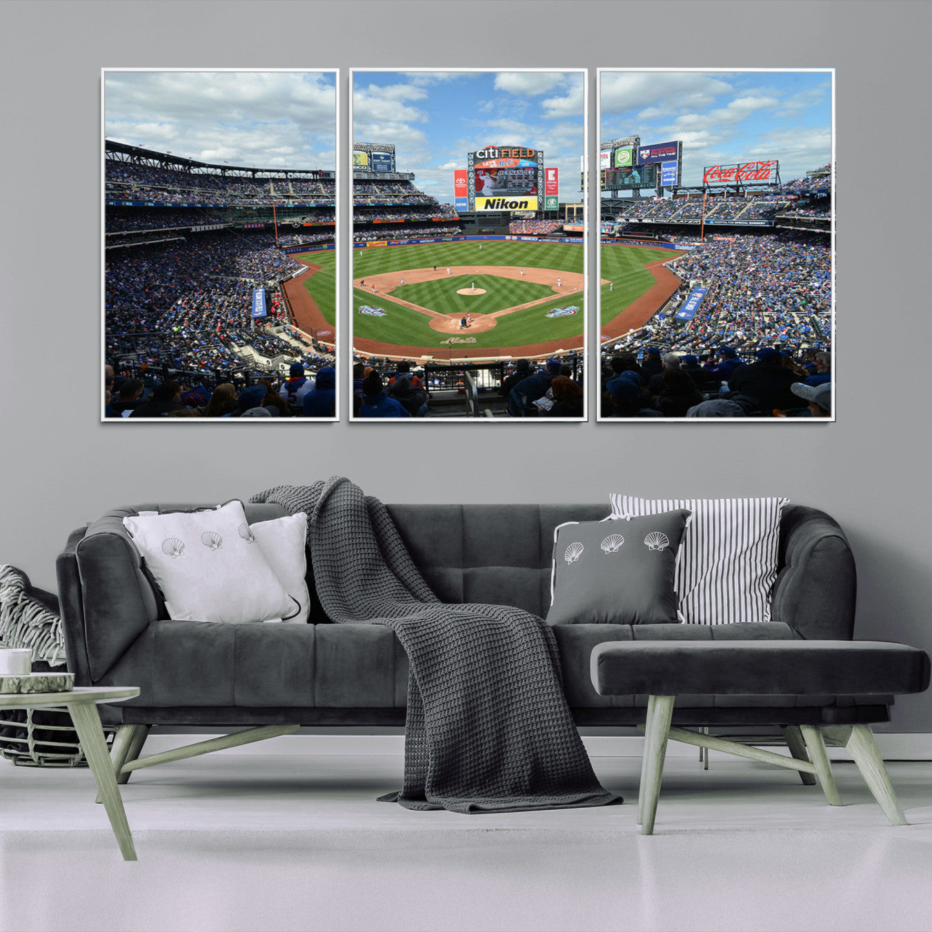 22910-MGV-CV-36X24-New York Mets Baseball Team Print - Citi Field Stadium Wall Art Canvas Print