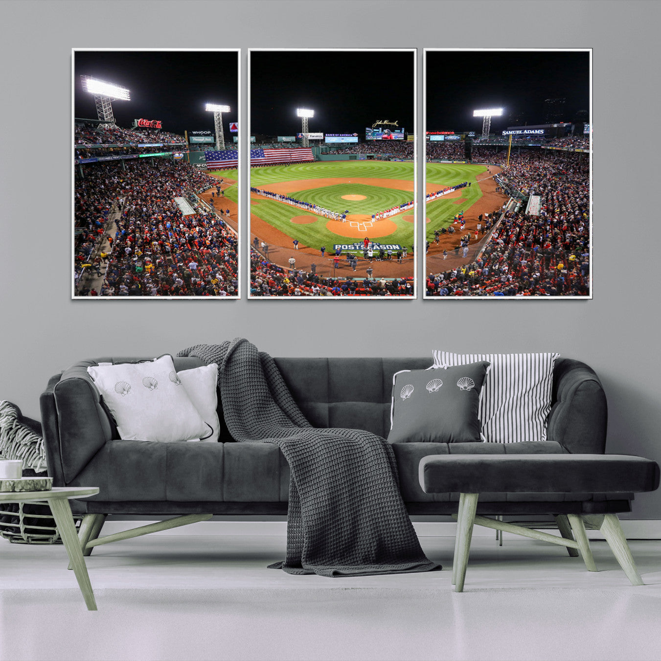 47365-MGV-CV-36X24-Fenway Park Wall Art Canvas Print | Large Baseball Stadium Canvas Print for Boston Red Sox Fans |