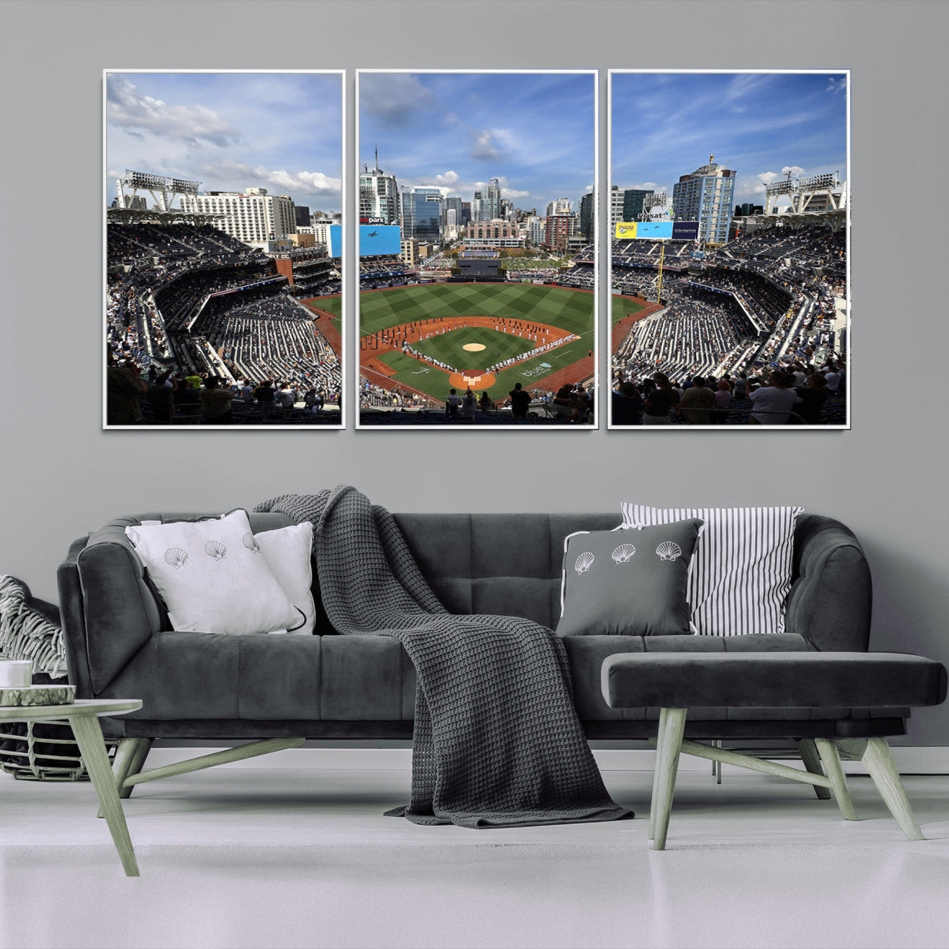 -San Diego Padres Baseball Team Print - Petco Park Stadium Wall Art Canvas Print